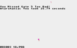 Slalom Event! atari screenshot